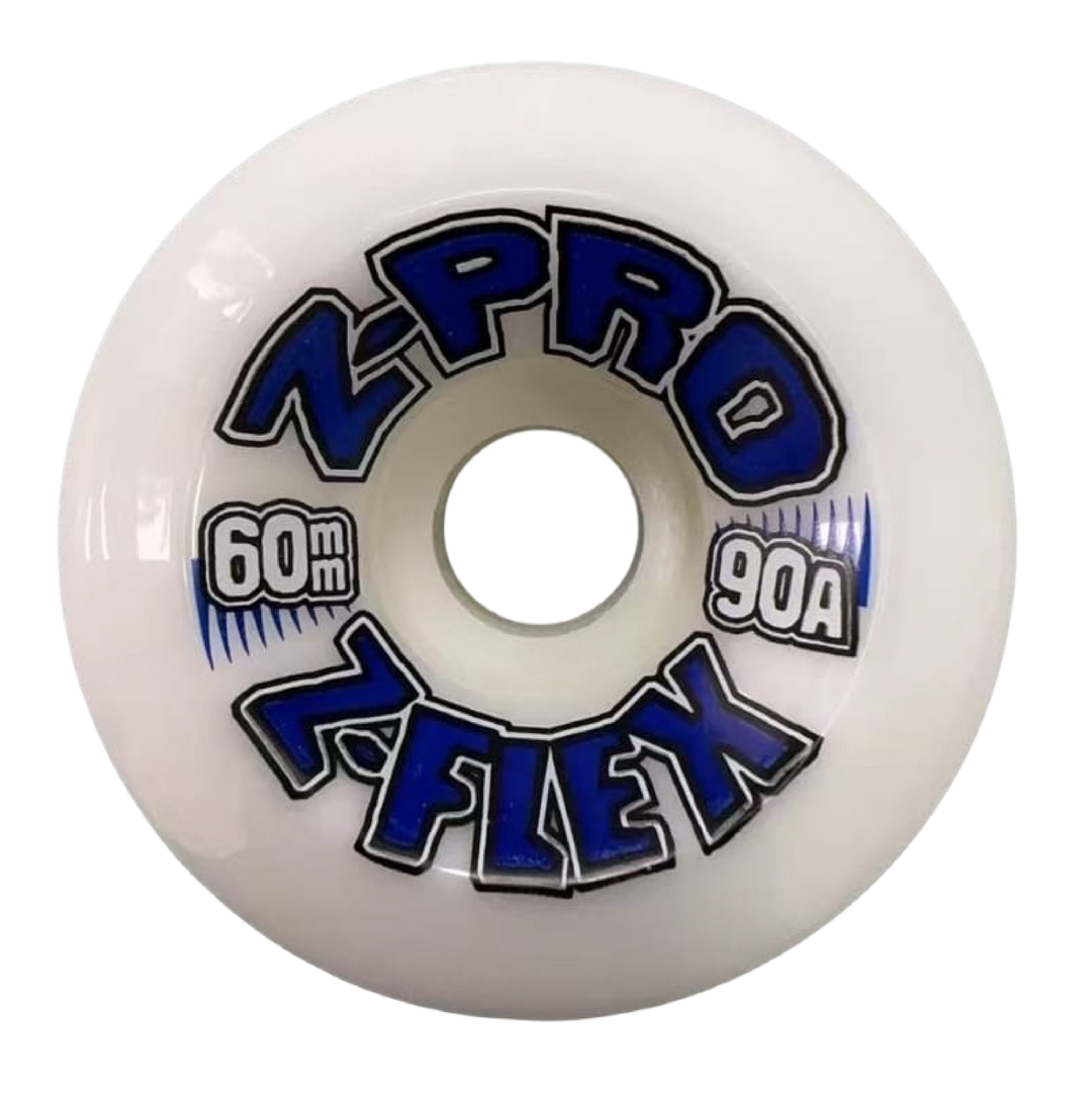Z-PRO 60MM 90A WHITE/BLUE WHEELS